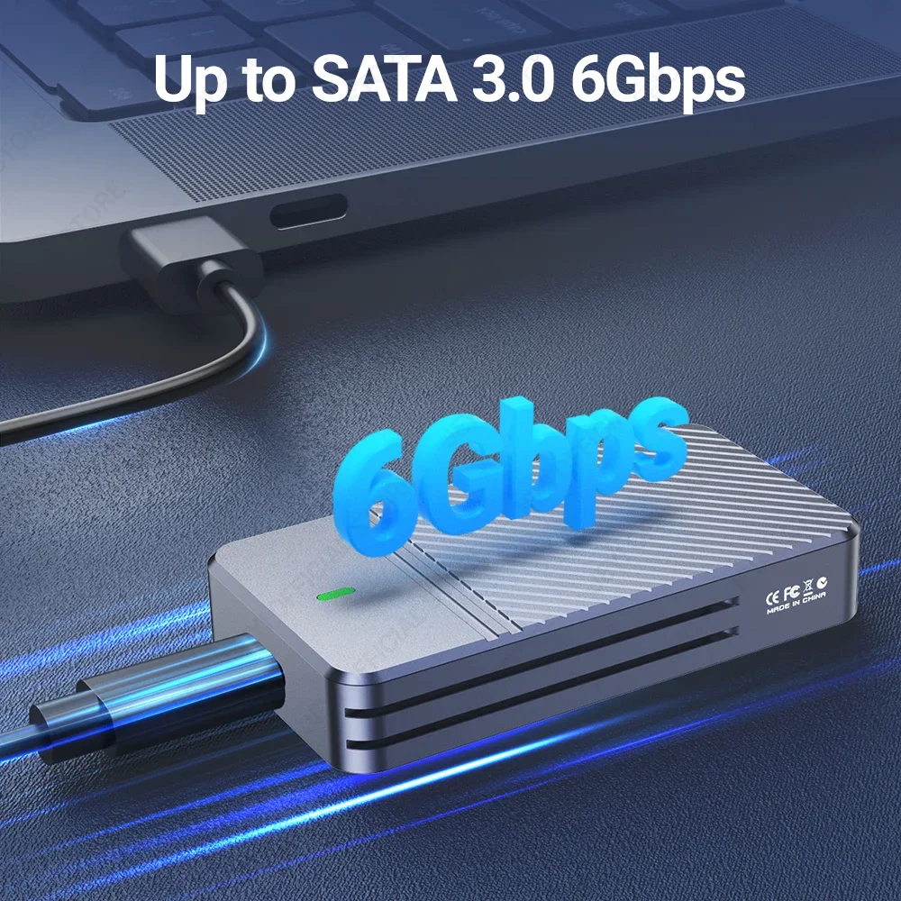 Jeyi msata para usb 3.1 gen2 10gbps ssd gabinete adaptador caso com porta tipo c para disco rígido de estado sólido interno msata