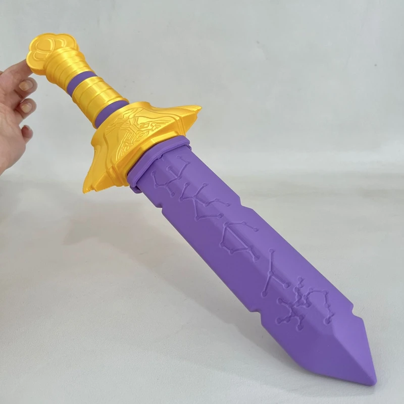 Mini épée Rumi assemblée avec armes symbole, accessoires de jeu de rôle pour groupe de filles, idole, accessoires de Costume de carnaval d'halloween, cadeau pour enfant