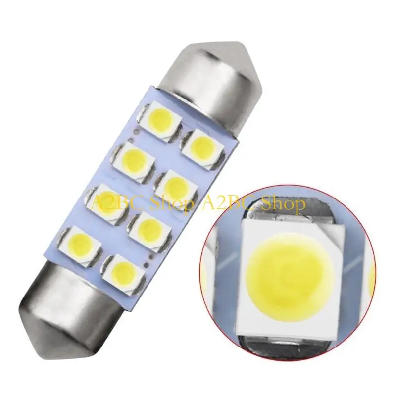 A2BC LED 8SMD 1210 31mm 36mm 39mm 41mm Car Interior Dome Door Festoon Light Super Brights Bulbs Lamp White Reading Bulb DC12V