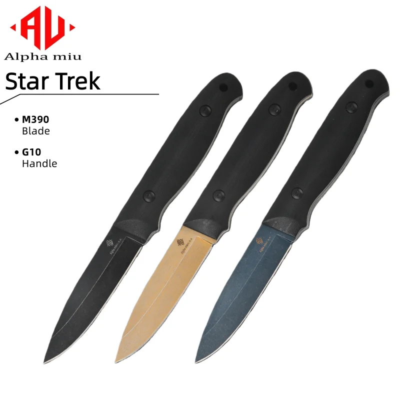 

Alpha High Bohler M390 fixed Blade knife, adventure survival hunting knife,EDC mountaineering camping straight knife hiking trip