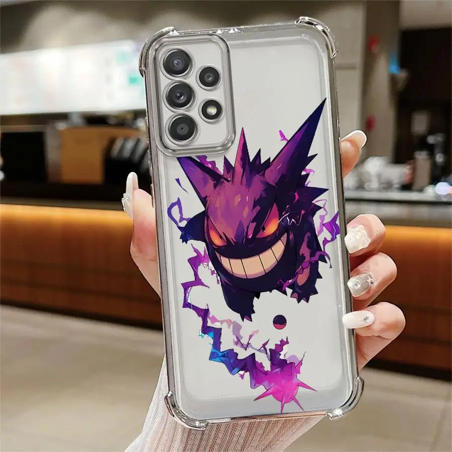 Custodia per Samsung Galaxy A22 A13 A14 A30 A12 A15 A24 A36 A23 A35 A16 A25 Custodia morbida per telefono posteriore Fantasmi fiamma viola