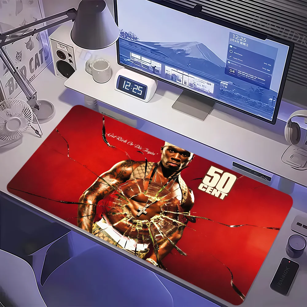 Singer 50 C-Cent Mouse Pad Large Non-slip Lockedge Desktop Computer Desk Mat Keyboard Writing MousePad Office Gamer Student