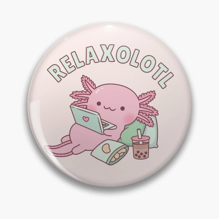 Axolotl  Badge Pins Funny Collar Custom Clothes Manga Metal Broches Broche Pins for Backpacks Fashion Manga