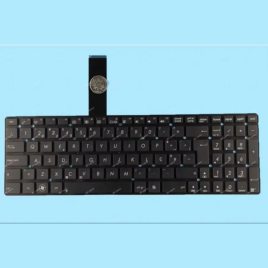 

New PT Portuguese Teclado Keyboard For ASUS K55 K55A K55D K55N K55V K55VM K55VJ K55VS K55XI Laptop Without Frame Black WIN8