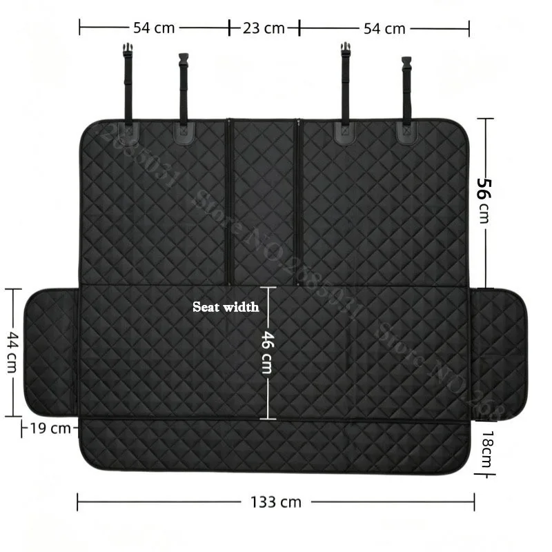 Waterproof Dog Car Seat Cover Rear Bench Pet Seat Protective Pad Lightweight Travel Back Seat Mat for Dogs Cats SUV Car Truck