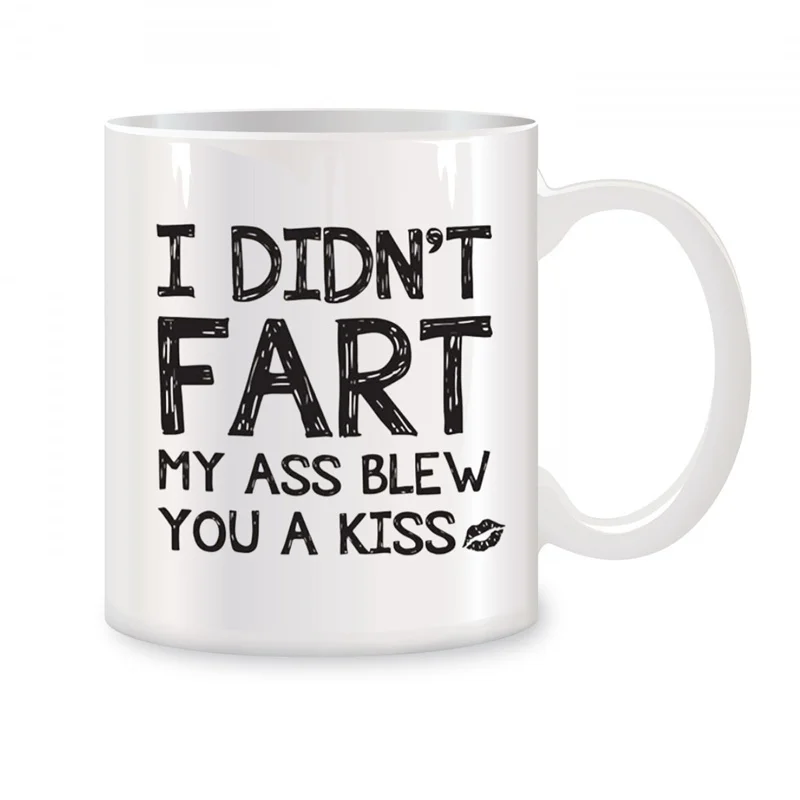 

I Didn't Fart Mugs For Men, Dad, Women, Adults, Husband, Brother Birthday Gifts Novelty Coffee Ceramic Tea Cups White 11 oz