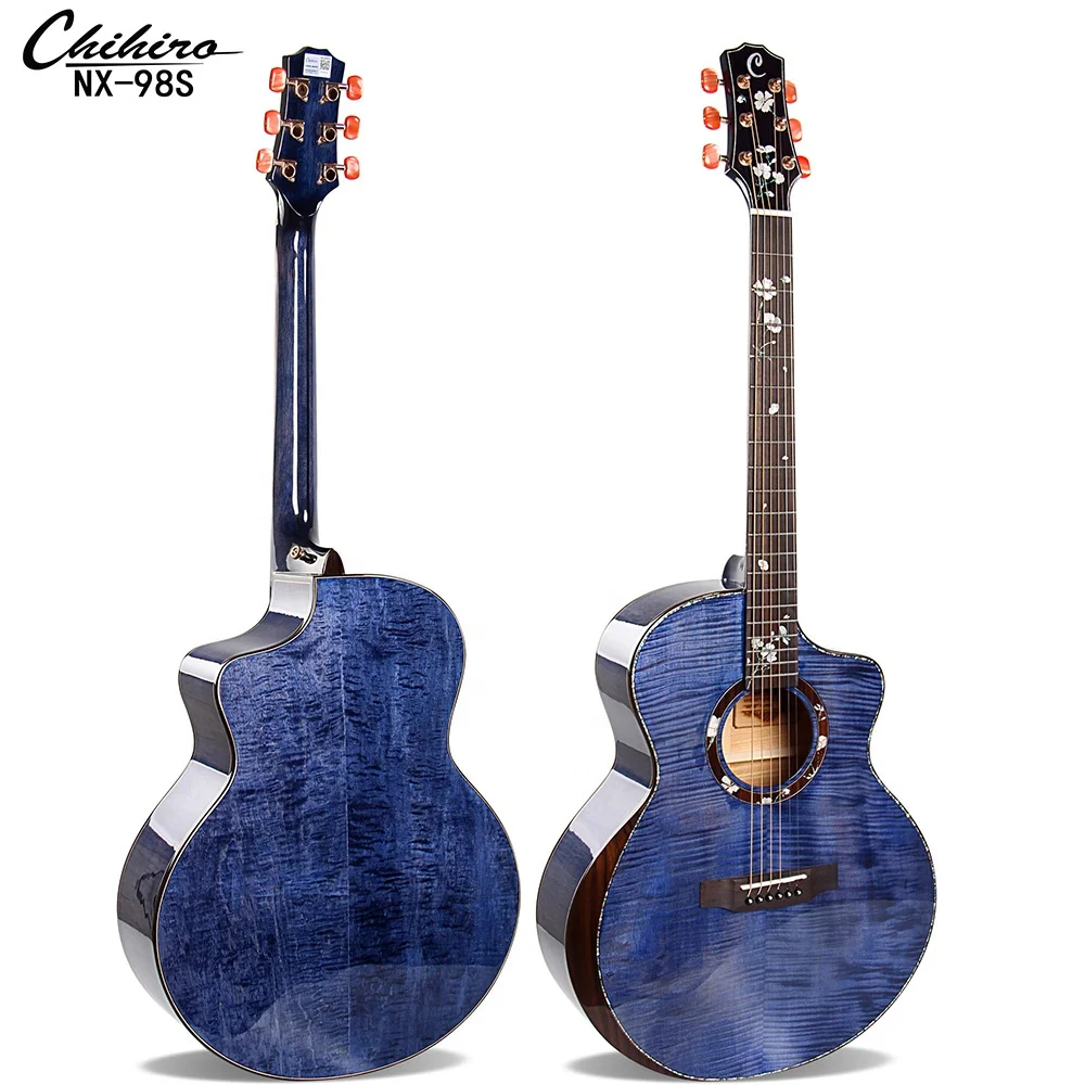 CH-NX-98S   Wholesale Chihiro Wooden Guitar Stand Acoustic 41 Inch Mini Guitar Maple High Quality Guitar