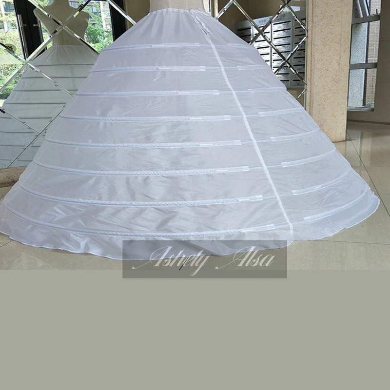 Ashely Alsa Luxury Stock Bride 8 Hoops Petticoats Sweet 16 Quinceanrea Dresses Petticoats Underskirts Robes Bal De Promo Skirts