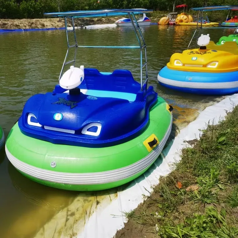 Water Park Swimming Pool Floating Inflatable Games Aqua Bumper Boats Electric Motorized Bumper Boat