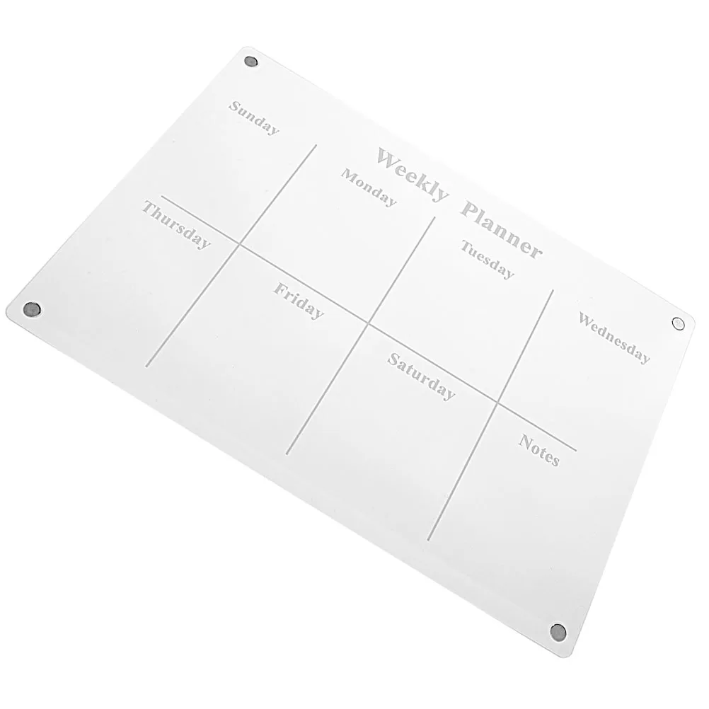 Boards Magnetic Note Fridge Dry Erase The List Calendar for Refrigerator Acrylic