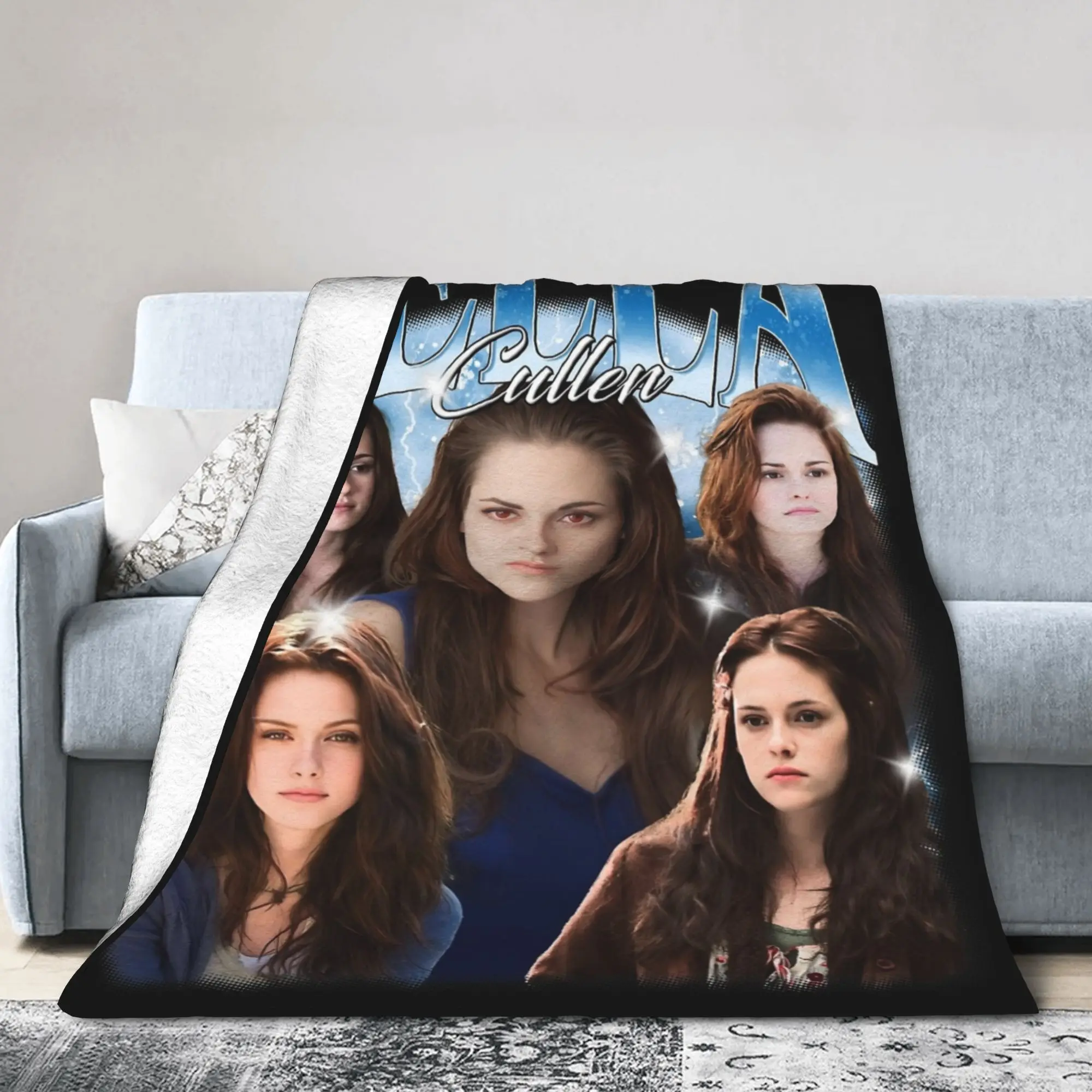 Bella Cullen Twilight Blankets Fleece  Winter   Multifunction Super Warm Throw Blankets for Home Travel Rug Piece
