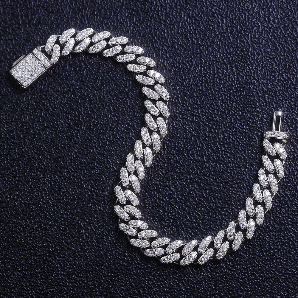 

Прованс модный кубинский браслет-цепочка для мужчин муассанит серебро 925 пробы уличная одежда ювелирные изделия повседневные кубинские звенья подарок на годовщину на запястье