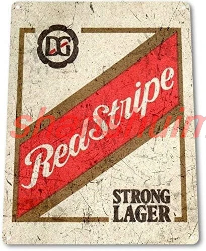 Retro Tin Sign Red …