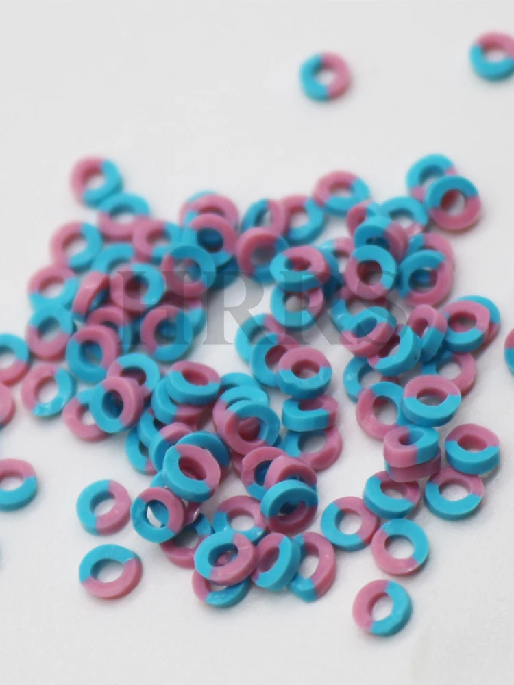 أداة تقويم الأسنان الخالية من اللاتكس بلونين 18 لونًا