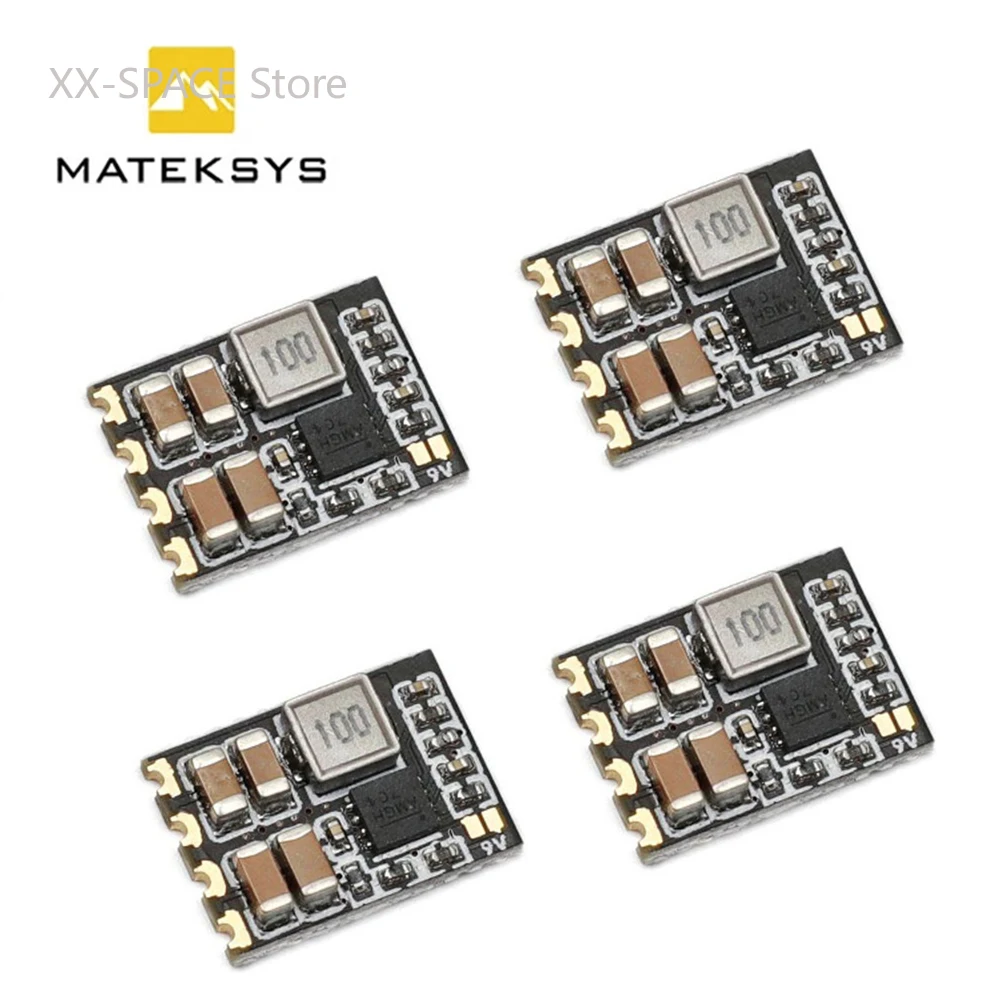 

Matek Systems Micro BEC Out 5V или 9V Adj Standard-это 5V синхронный понижающий модуль регулятора для гоночного дрона RC FPV