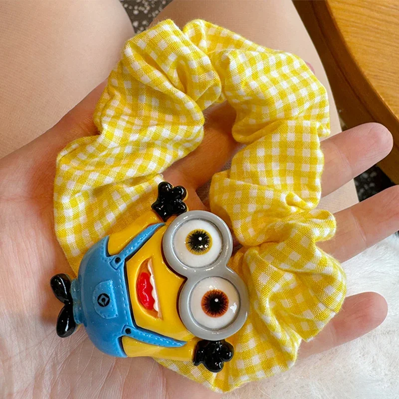 Despicable Me Minion Kawaii Accessories Cartoon Scrunchie Sweet Design Sense of Personality Creative Girl Gift