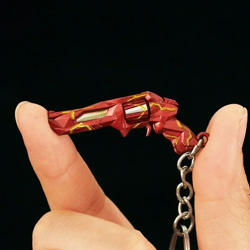 5cm New Valorant Game Peripheral Metal Model Weapons and Props Back Packaging Decoration Pendant Keychain Kids Birthday Gift Toy