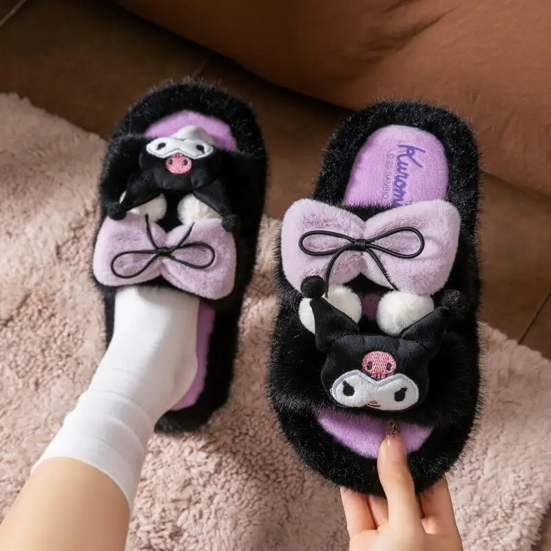 Женские тапочки в стиле аниме «Hello Kitty», милые Cinnamoroll, Zapatos De Mujer, удобные теплые тапочки для ванной комнаты для девочек, домашняя обувь