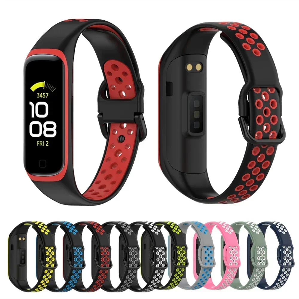 Smart Watchband Bracelet For Samsung Galaxy Fit 2 SM-R220 Wrist Strap For Galaxy Fit2 Soft Silicone Wristband Correa Accessories
