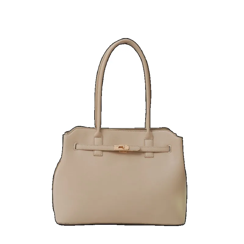 Elegant Classic Diaper Bag Women Leather Tote Handbag Luxury Brand Minimalist Casual Square Satchel