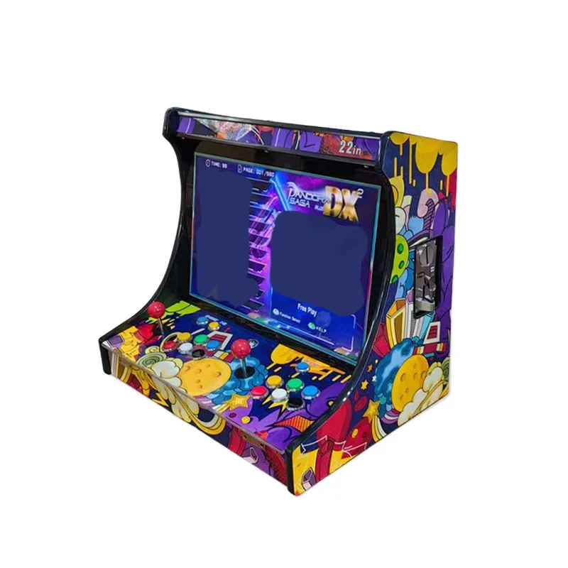 for New cheap price two-person Street Fighter game 22-inch arcade video game console coin-operated game console