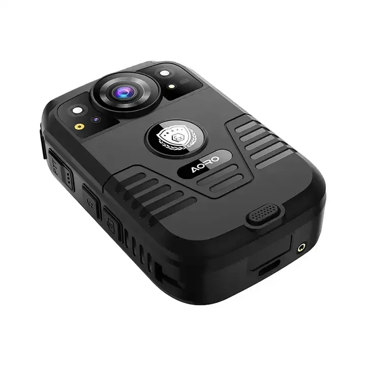 كاميرا AORO Android 4GB 64GB للفيديو والصوت 5G يتم ارتداؤها على الجسم وبطاقة SIM WIFI بقدرة 3200 مللي أمبير في الساعة ومسجل كاميرا الصدر