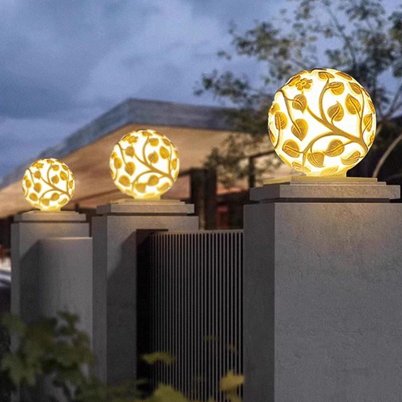 Outdoor column lights solar LED column lights non solar lights outdoor garden decorations outdoor garden lights view 5