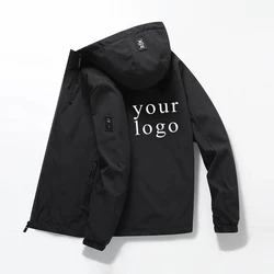 Your Own Design Brand Logo/Picture Personalized Custom Anywhere Men Women DIY Hooded Jacket Fashion New2024