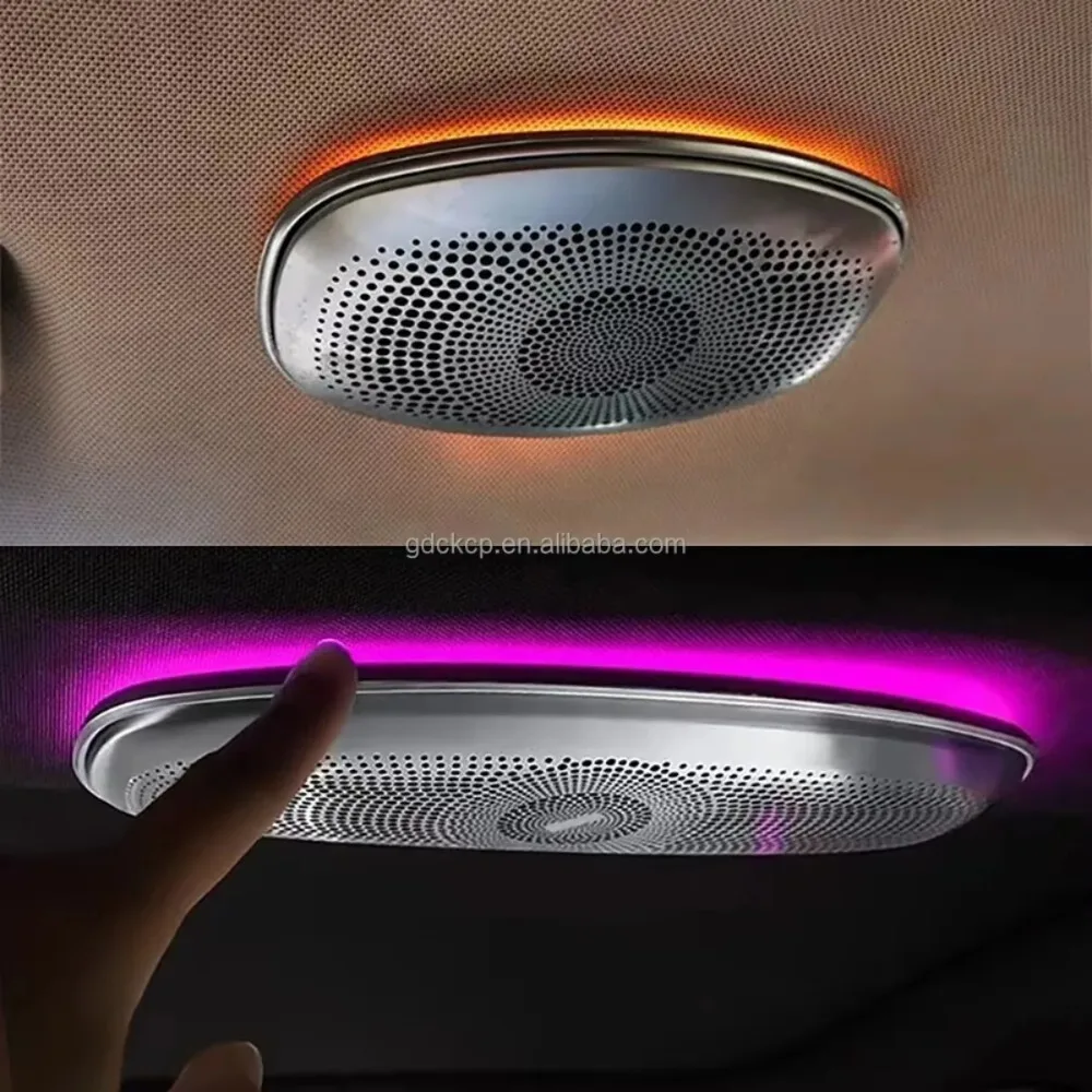 

For Mercedes C/GLC-Class W205/X253 Rear Roof Speaker Upgrade Berlin Horn Tweeter with LED Ambient Light Cover