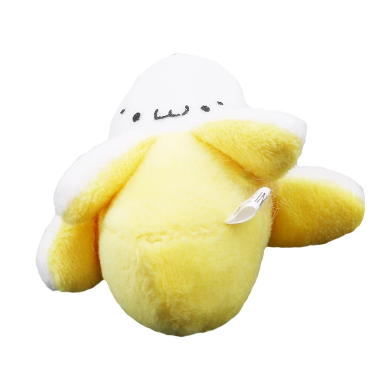 Envío rápido, colgantes de felpa de plátano amarillo, accesorios para mochila, bonitos juguetes de plátanos pequeños de peluche, muñecos suaves de regalo