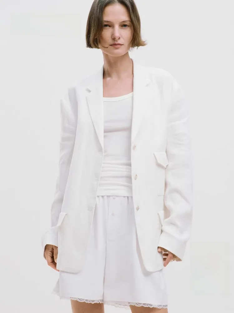 

Вязаный рабочий жилет Edition 26 Spring: простой хлопковый жилет с U-образным вырезом, для ношения как под одеждой, так и поверх, повседневный, из смесового хлопка