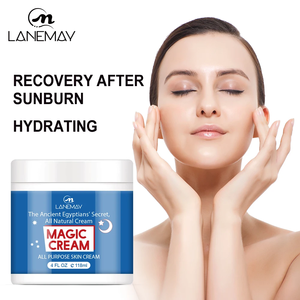 All Purpose Face & Body Cream with Olive Oil & Honey - Deep Moisturizing for Dry Skin, After Sun Care, 118ml