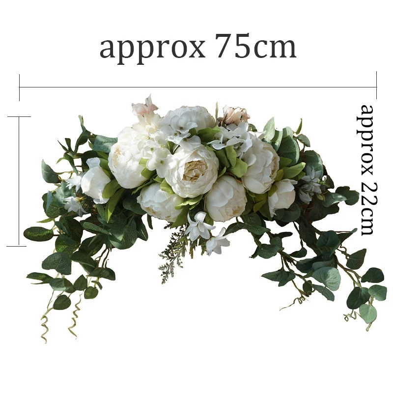 Artificial Wreath Threshold Flower Peony Rose DIY Wedding Party Flower Wall Arrangement Home Place Room and Christma Wreath Arch