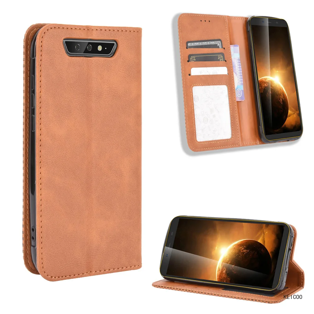 Magnetic Leather Case for Blackview BV6900 BV5200 BV5500 BV6300 BV7100 BV7200 Pro Plus Stand Holder Business Insert Card Housing