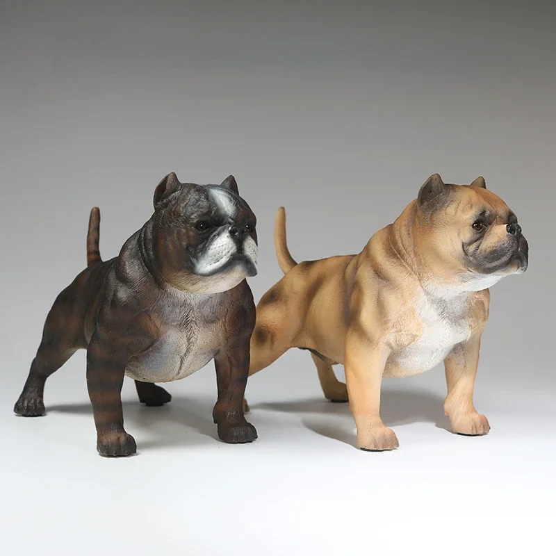 15X7.3X10CM American Bully Ditbull 1.0 Classic Edition Soldiers Matching Dog Model Car Ornament Home Decoration Accessories