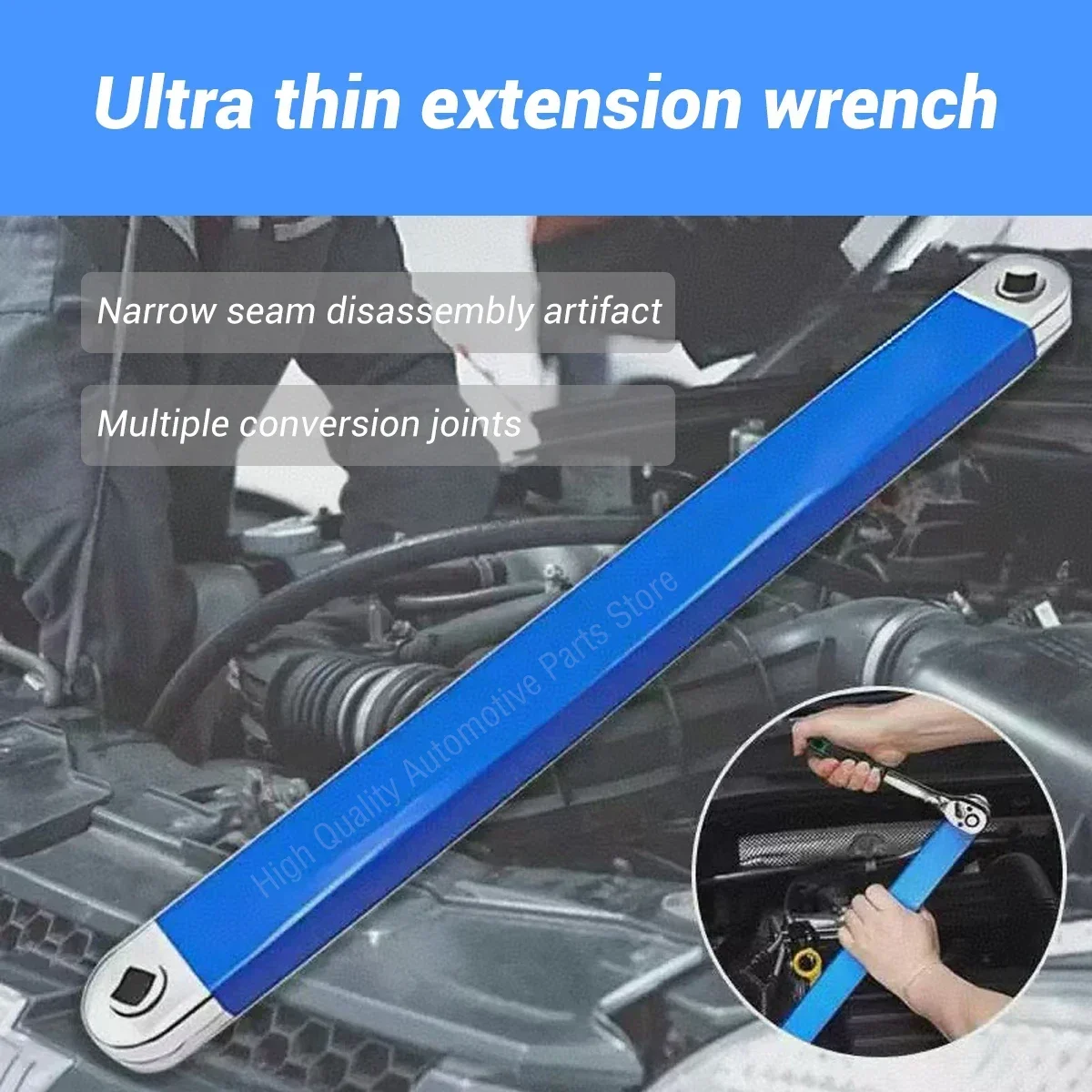Impact Ready Offset Extension Wrench, Tight Reach Extension Wrench Set, with 1/2