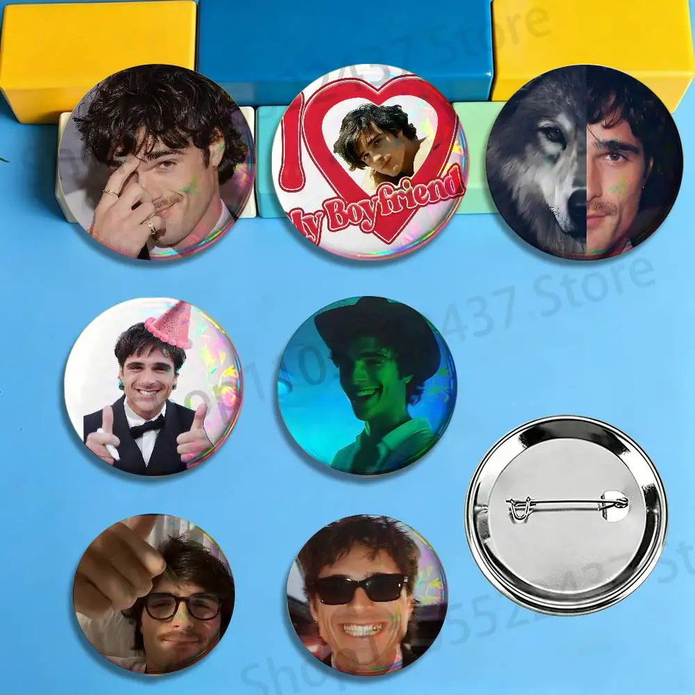 Actor J-Jacob E-Elordi Brooches for Bag Decor Jewelry Accessories Gift 25/32/44/58/75mm Round Cartoon Badges