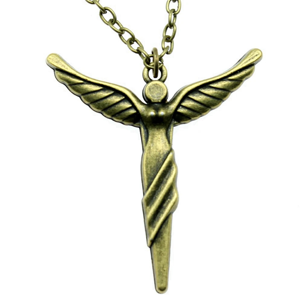 Man Necklace Newarrivals Necklace 45Cm Or 70Cm Long Chain Vintage Necklace Angel Wings