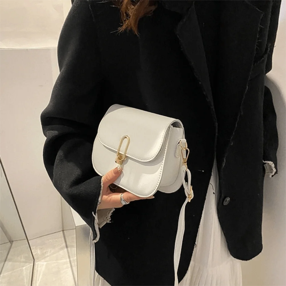 韓国風PUレザーショルダーバッグ、トレンドカジュアルな小さめスクエアバッグ、ファッショナブルで軽量な女性用財布、パーティーバッグ