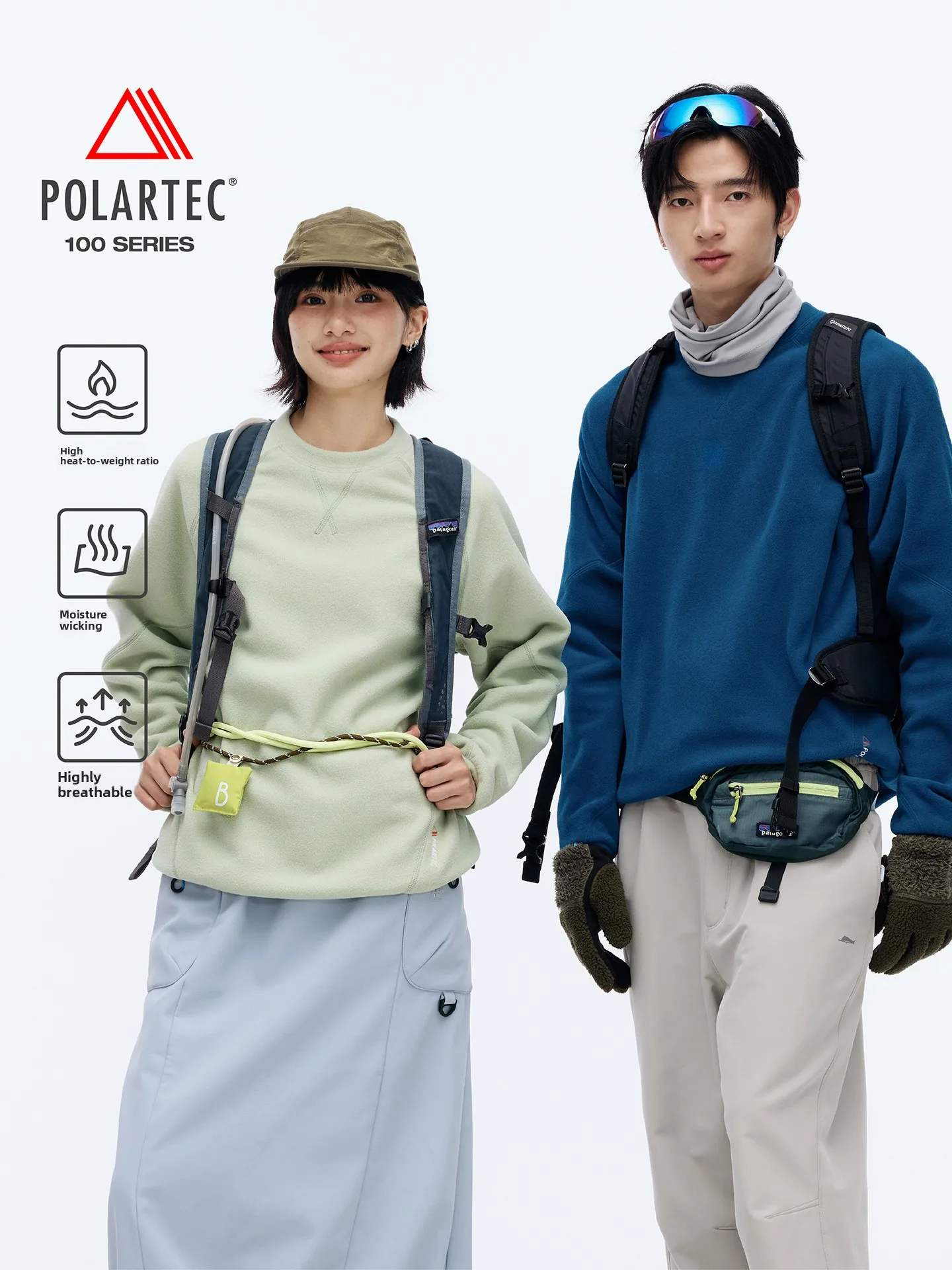 

Lightweight Warm Polartec 100 Fleece round Neck Hoodie Men's Spring Restick Polyester Fiber Long Sleeve Casual Comfortable Sw...