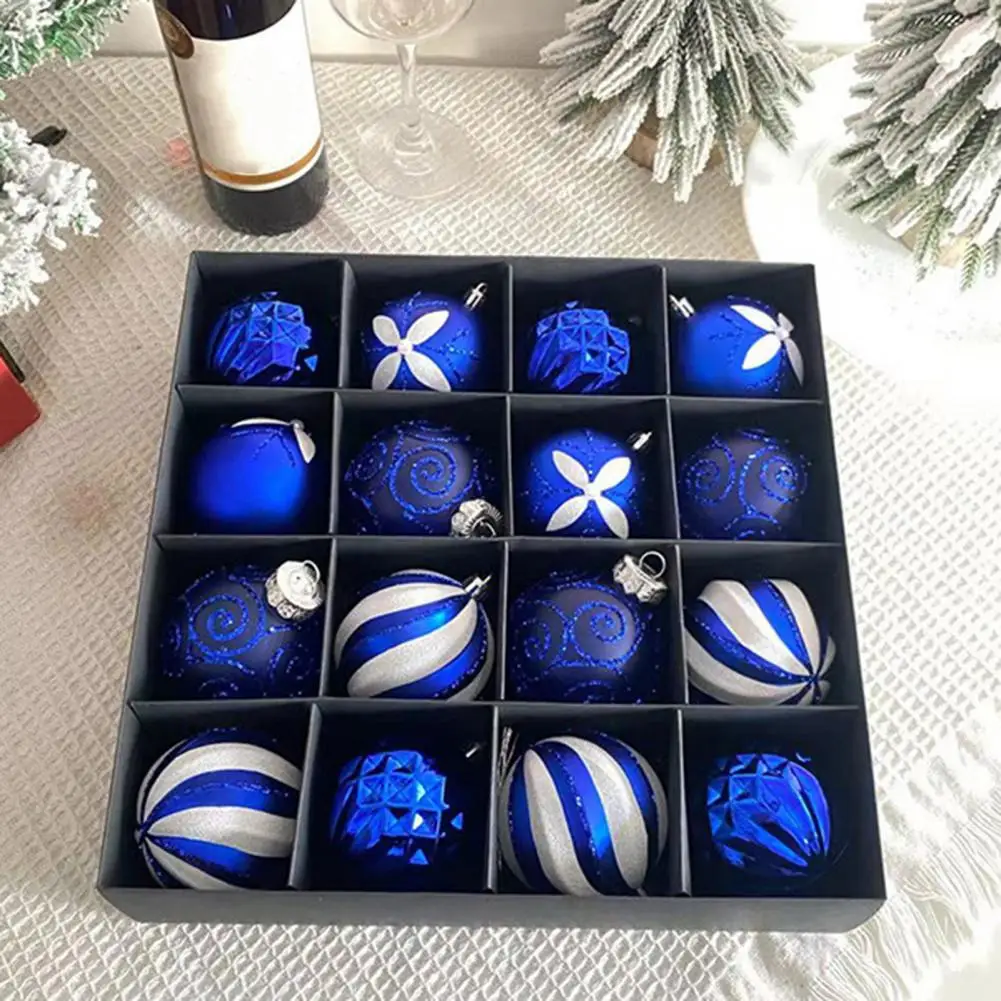 Festive Decoration Balls Vibrant 8cm Christmas Ball Set Colorful Glossy Matte Shatterproof Ornaments for Xmas Tree Decor