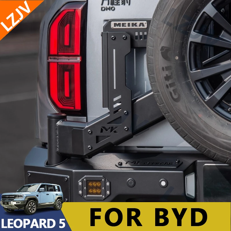 For BYD Leopard 5 MK Style Black Knight Rear Bumper 2023-2024 Off-Road Racing Bar With Integrated Recovery Points Accessories