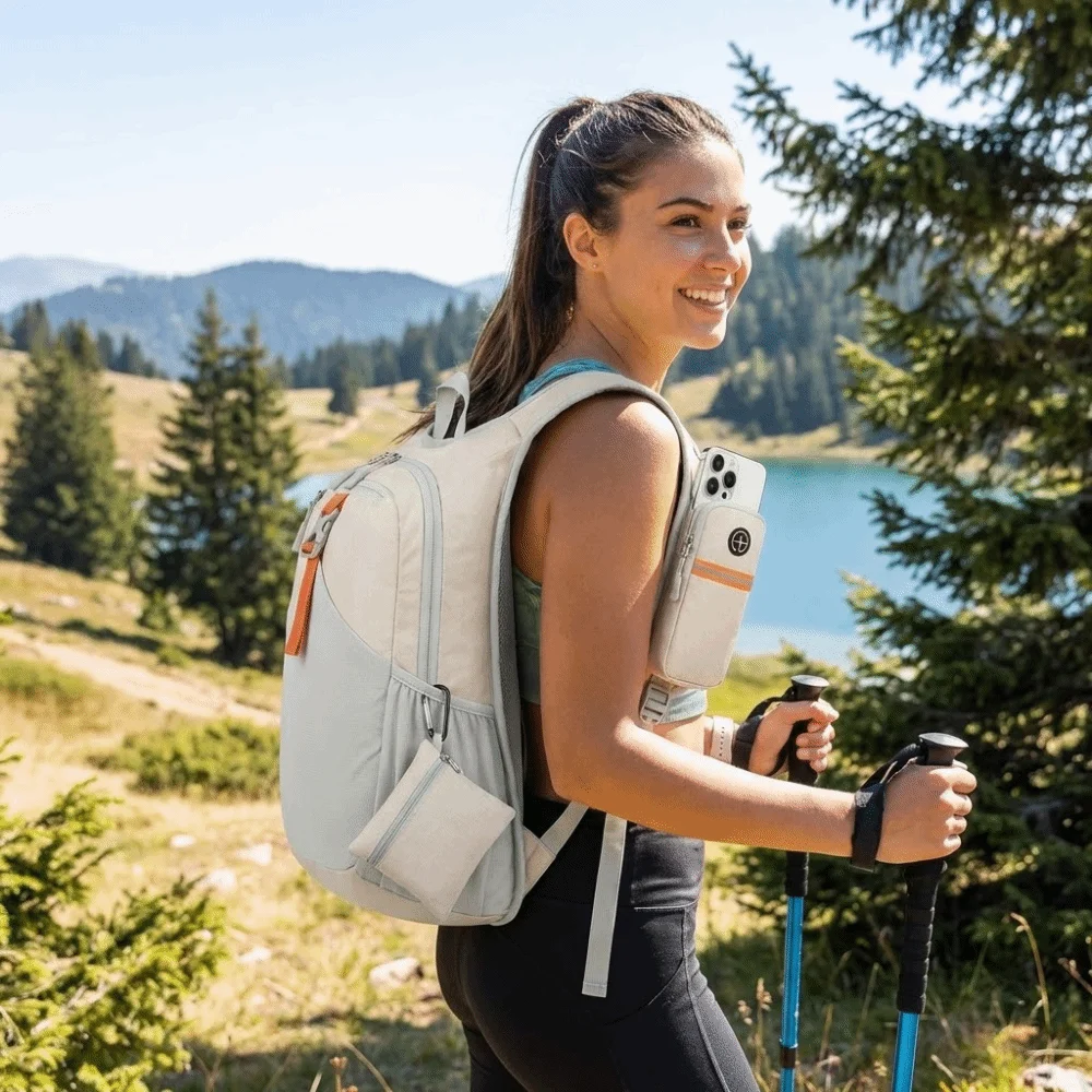 

15L Hiking Backpack Lightweight Multiple Pockets Small Backpack Foldable Compact Ultralight Hiking Daypack Outdoor Activities