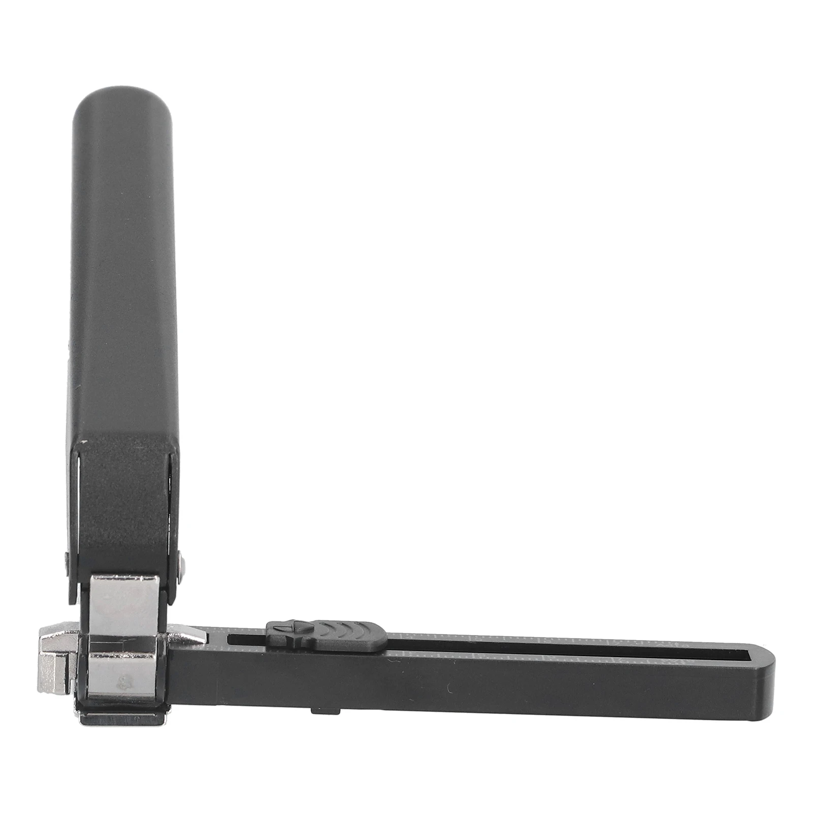 Plastic Single Hole Puncher Black Adjustable Ruler Handheld Hole Puncher Single Hole With Positioning Guide