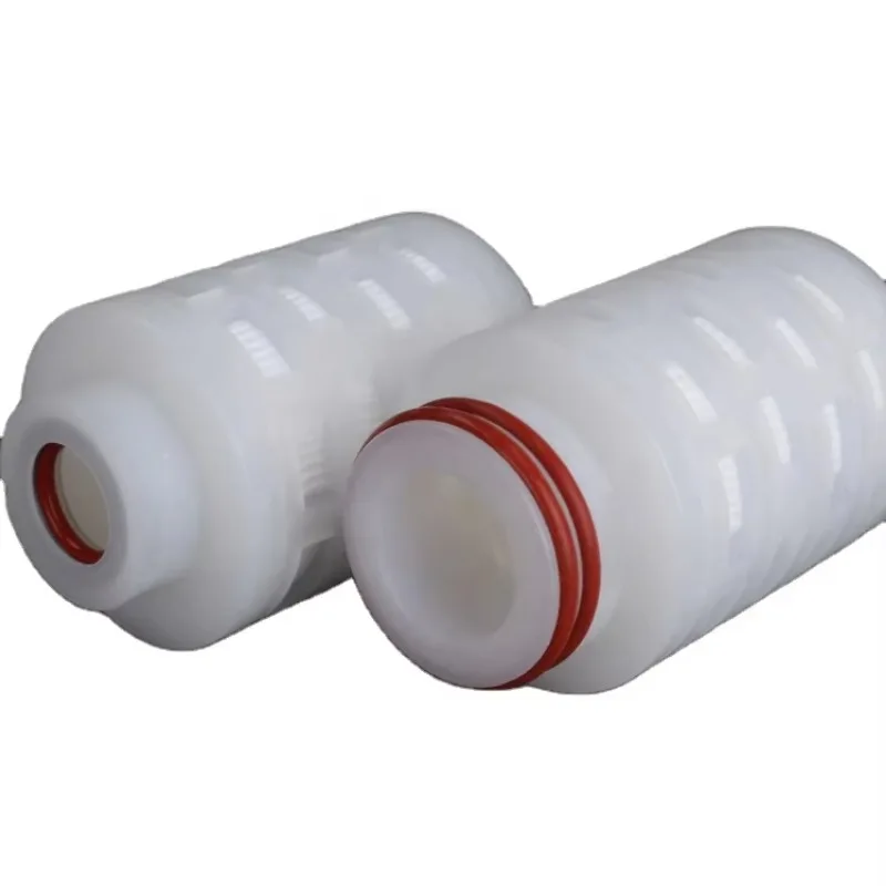 خرطوشة فلتر هواء PTFE Junior 0.22 ميكرون مسعور 5 بوصة PTFE فلتر صغير لترشيح الغاز المعقم