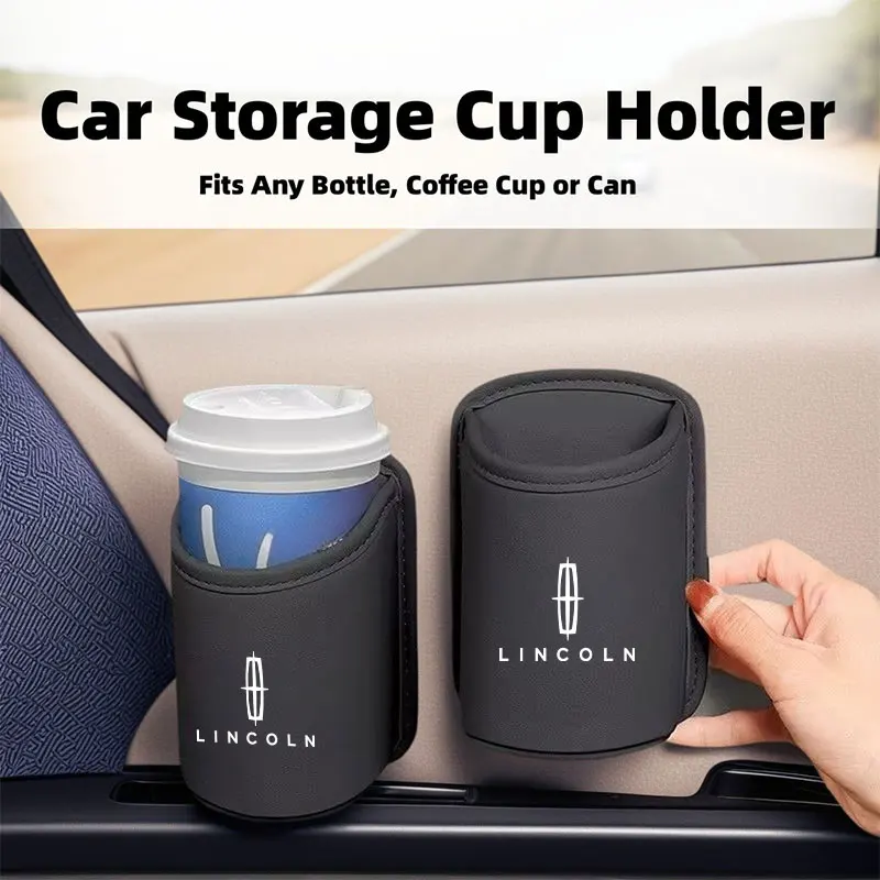 

Для Lincoln кожаный автомобильный подвесной держатель для стакана с водой, органайзер для хранения напитков, навигатор MKZ MKX MKC MKT Continental Nautilus
