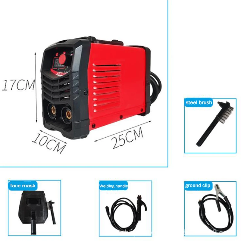 220V/110V แบบพกพา Mini เครื่องเชื่อม ARC-225 Inverter ARC Welder มือถือ Welders 2.5-3.2
