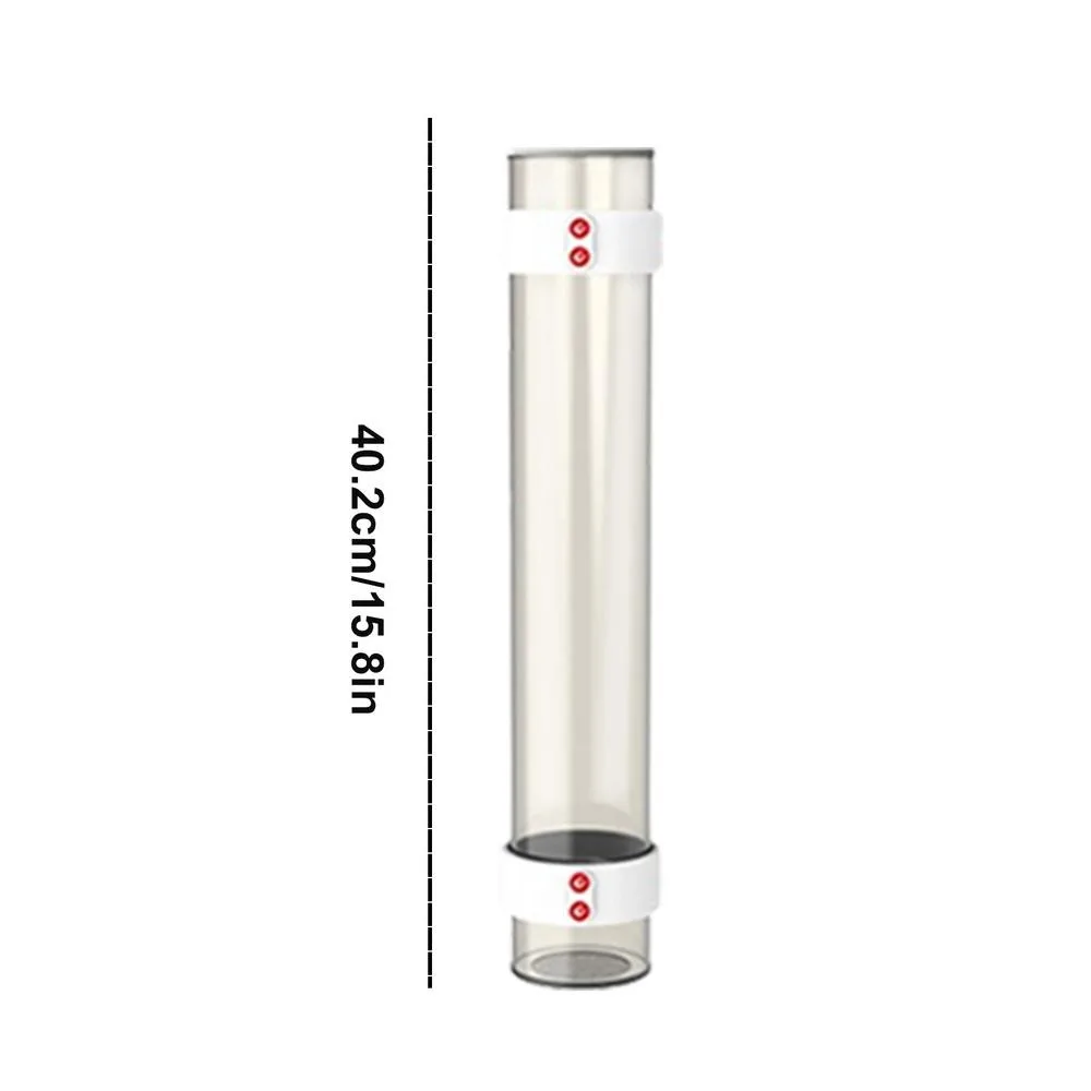 

Magnetic Shuttlecocks Storage Tube Transparent Shoulder Strap Badminton Cylinder Durable Barrel Badminton Balls Holder