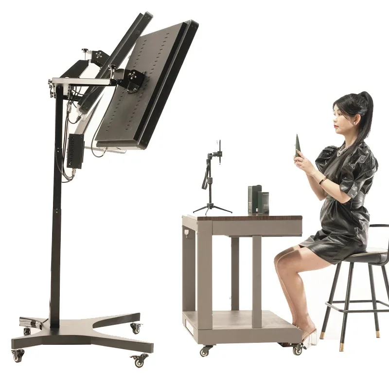 La fotocamera professionale del 2025 ha condotto l'illuminazione fotografica dell'attrezzatura di streaming live del supporto della luce dello studio del fotografo video