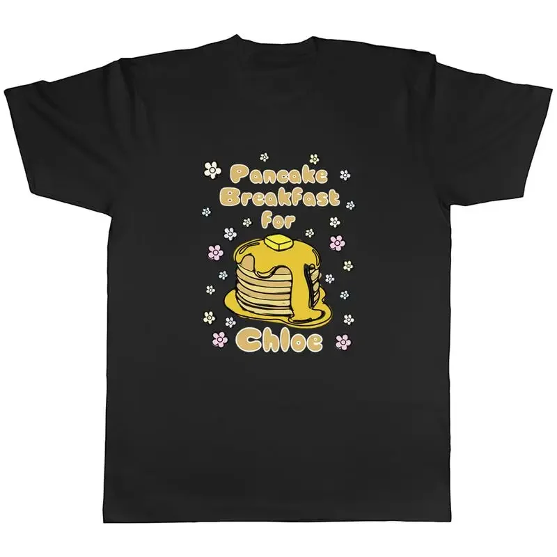 Personalised Pancake Day Mens T-Shirt Stack of Pancakes Shrove Tuesday Tee Gift